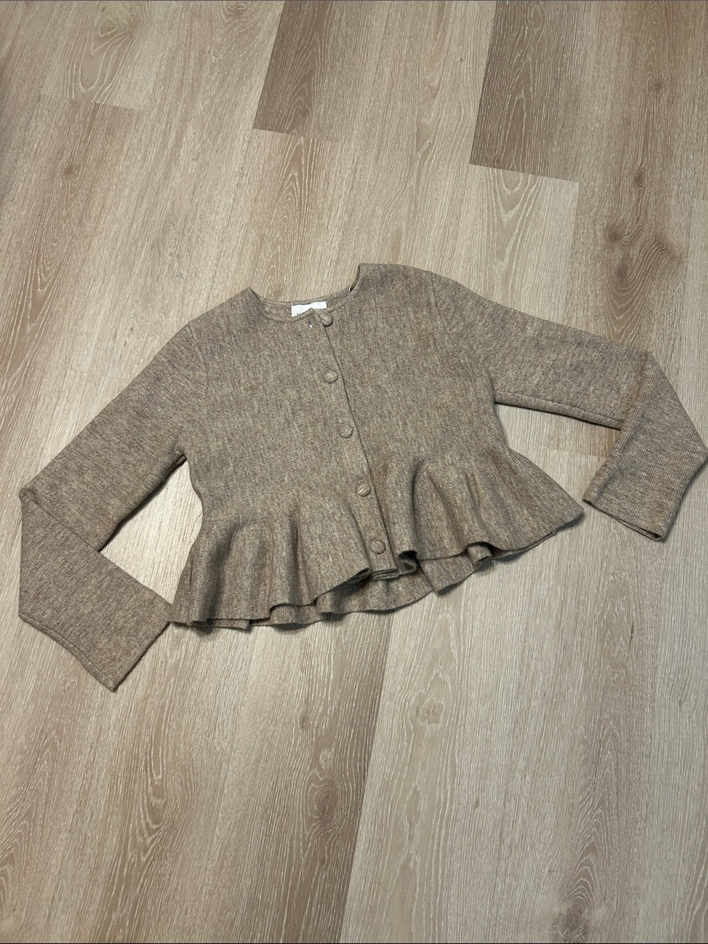 Mable West of Fifty Five NWT Marcel Peplum Sweater Cardigan sz Medium